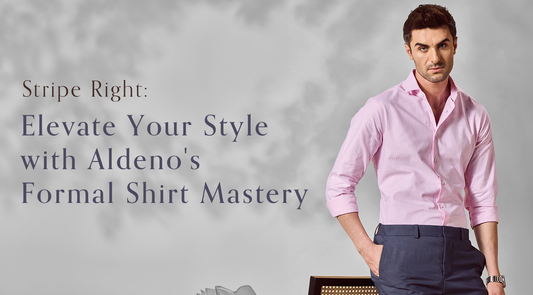 Stripe Right: Elevate Your Style with Aldeno's Formal Shirt Mastery
