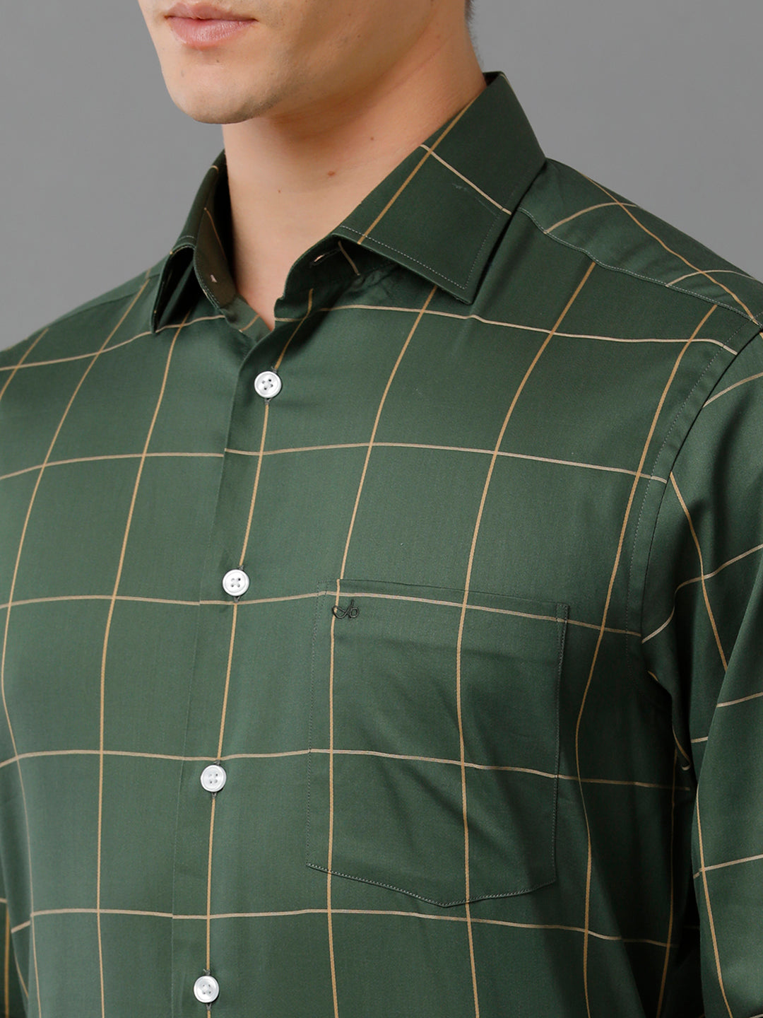 Aldeno Mens Regular Fit Other Checks Yellow Casual Cotton Shirt (CRUZ)