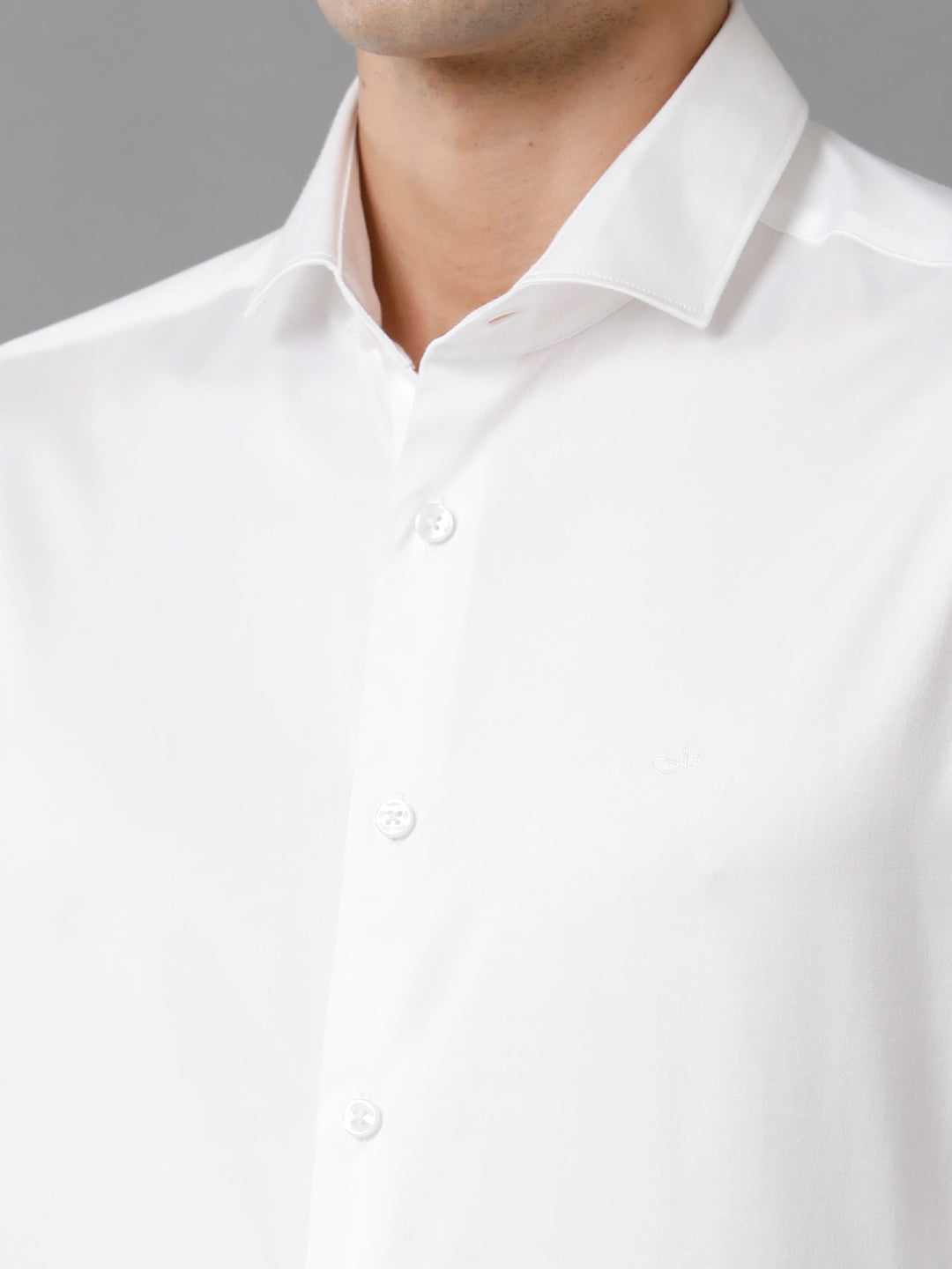 Aldeno Mens Regular Fit Solid White Formal Satin Shirt (SEBWH)