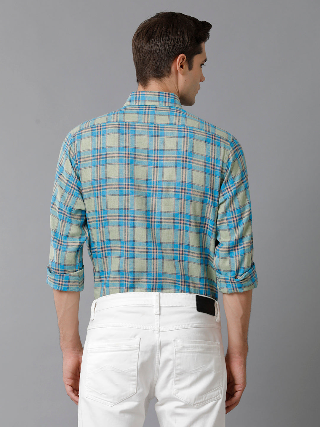 Aldeno Mens Regular Fit Multi Check Casual Cotton Blend Shirt (LARA)