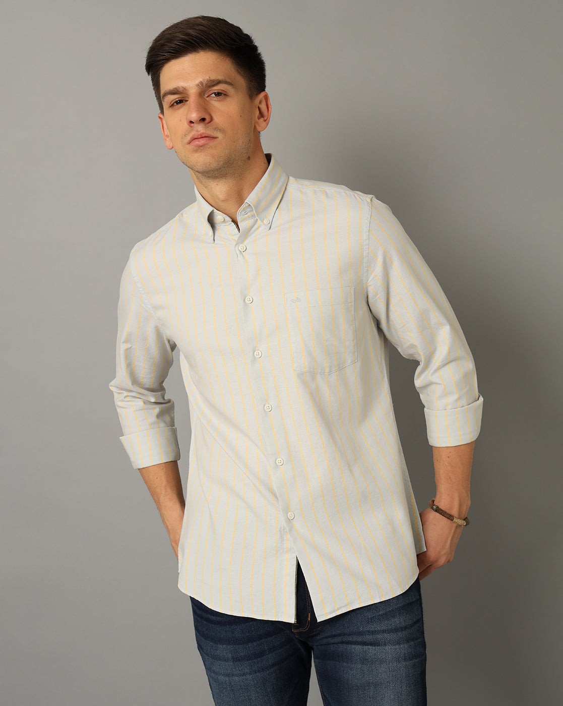 Aldeno Men Striped Casual Shirt