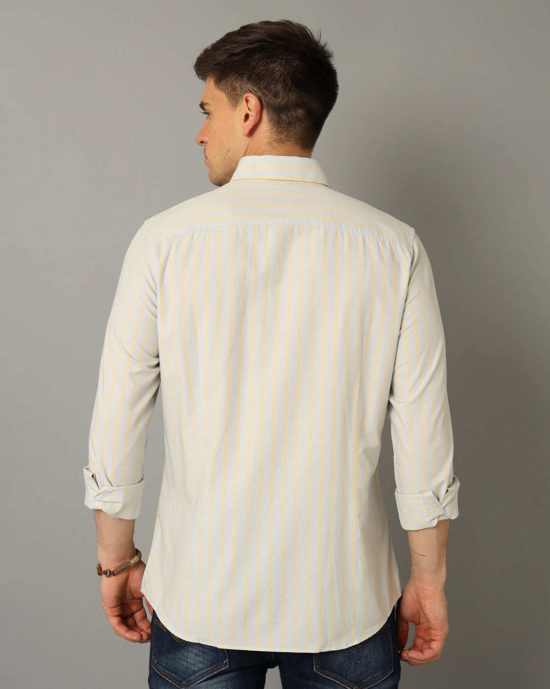Aldeno Men Striped Casual Shirt