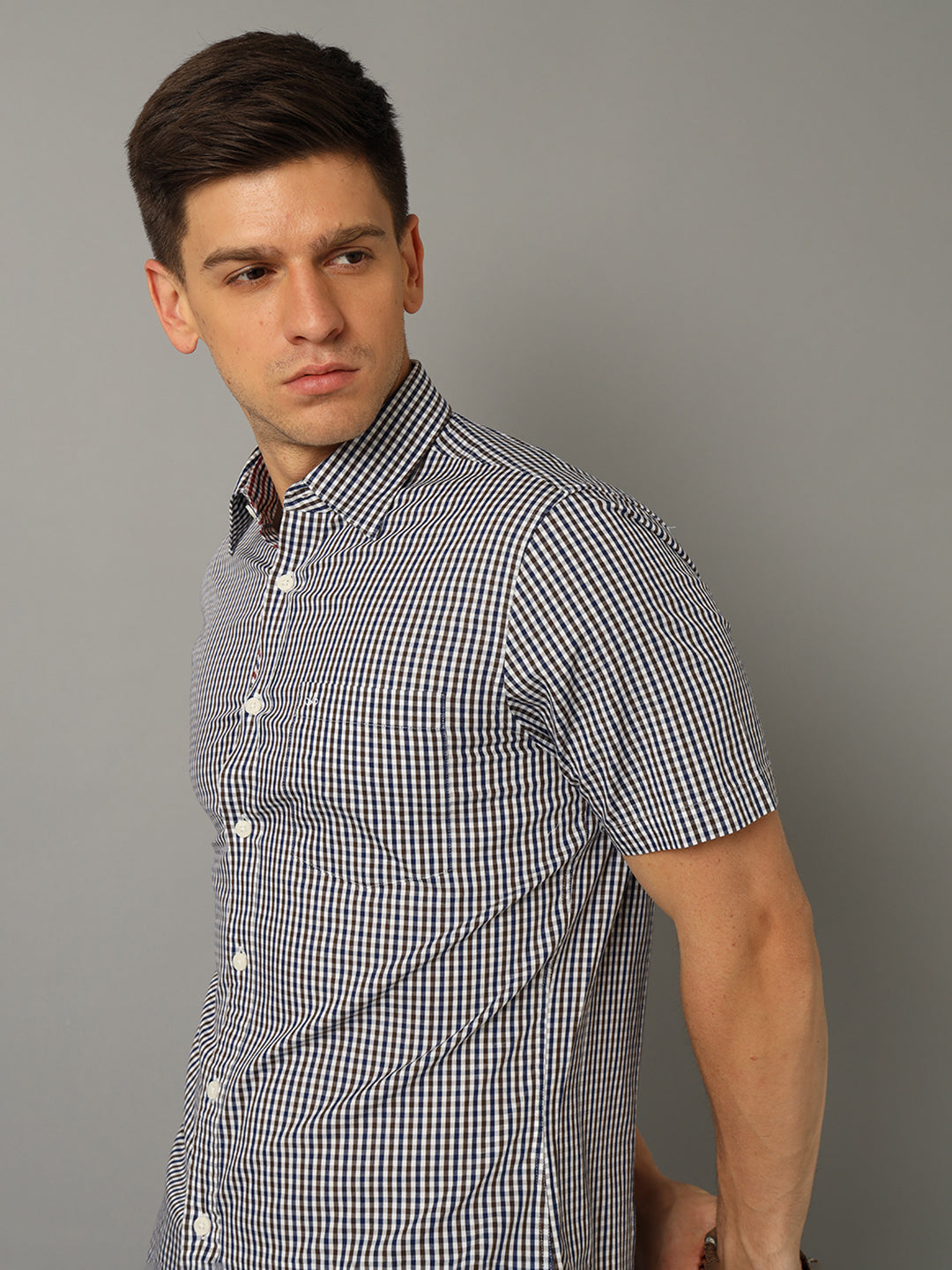 Aldeno Men Checkered Casual Multicolor Shirt