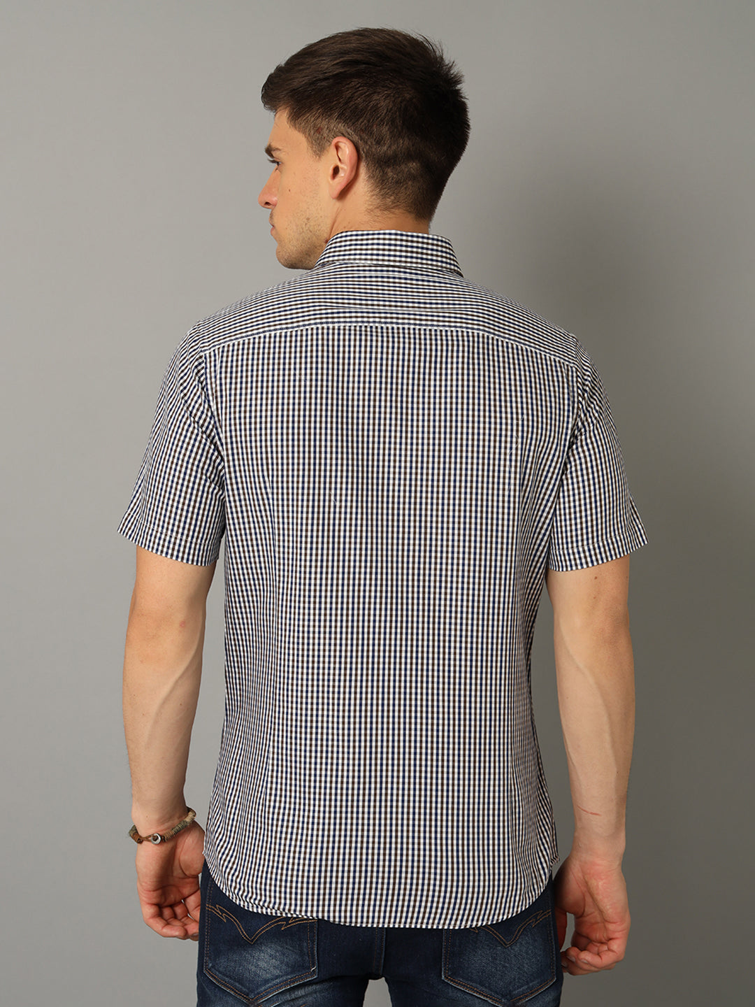 Aldeno Men Checkered Casual Multicolor Shirt