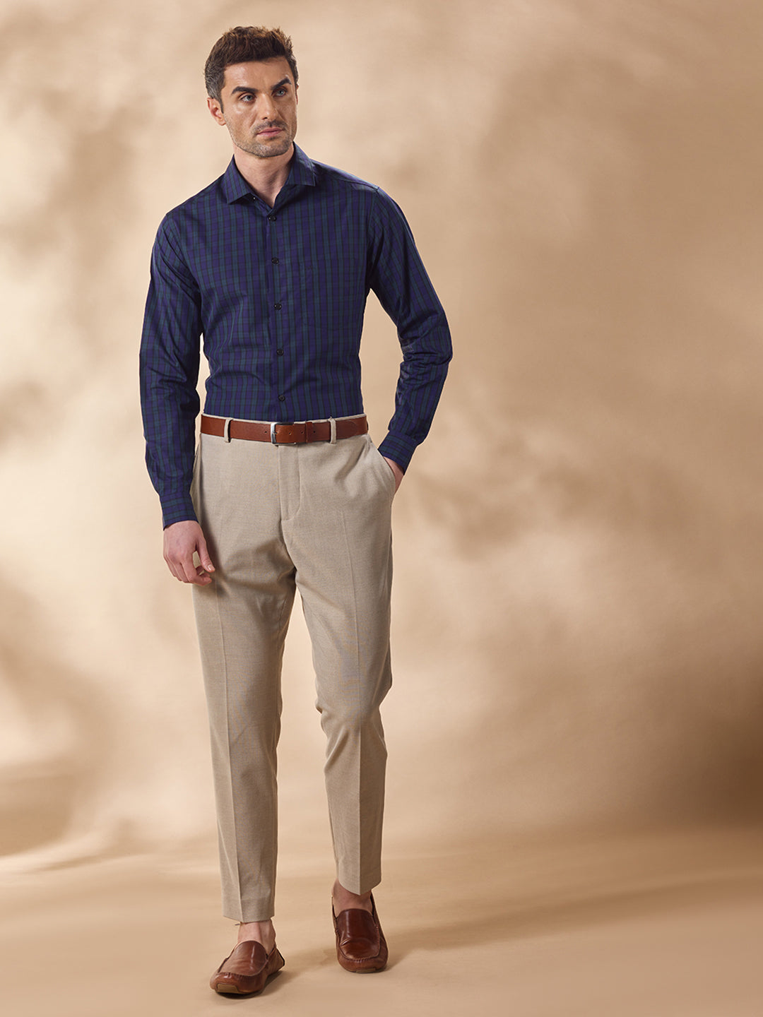 Aldeno Men Blue Casual Shirt (NILO)