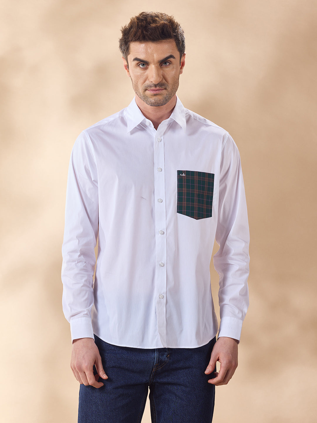 Aldeno Men White Casual Shirt (EDER)