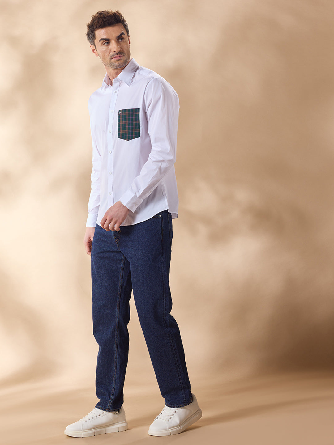 Aldeno Men White Casual Shirt (EDER)