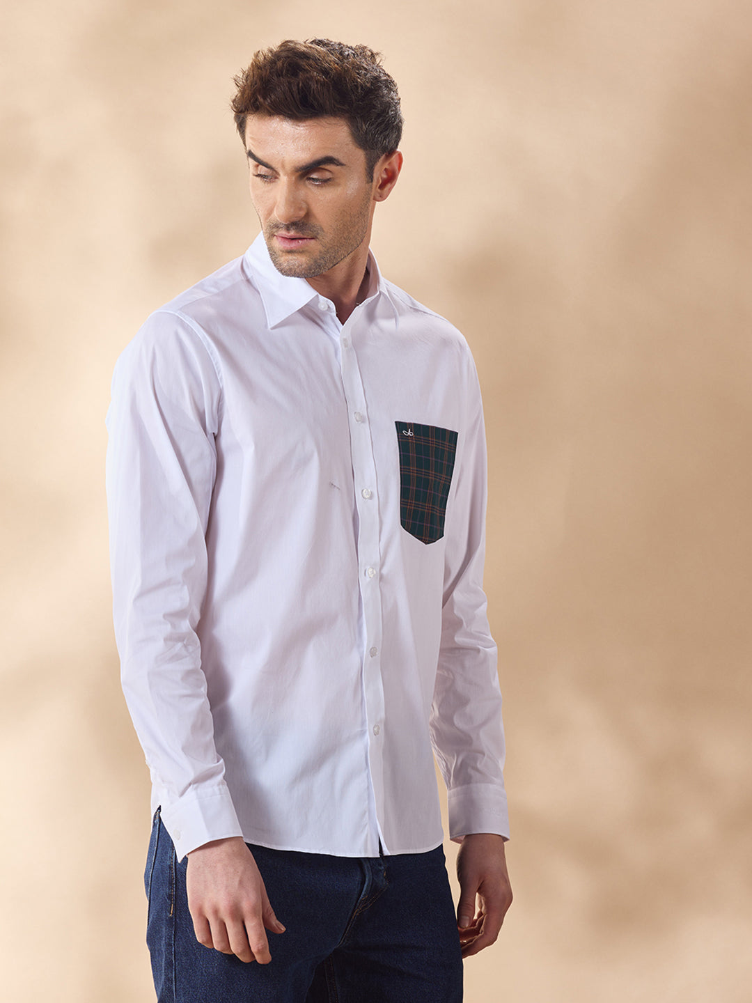 Aldeno Men White Casual Shirt (EDER)