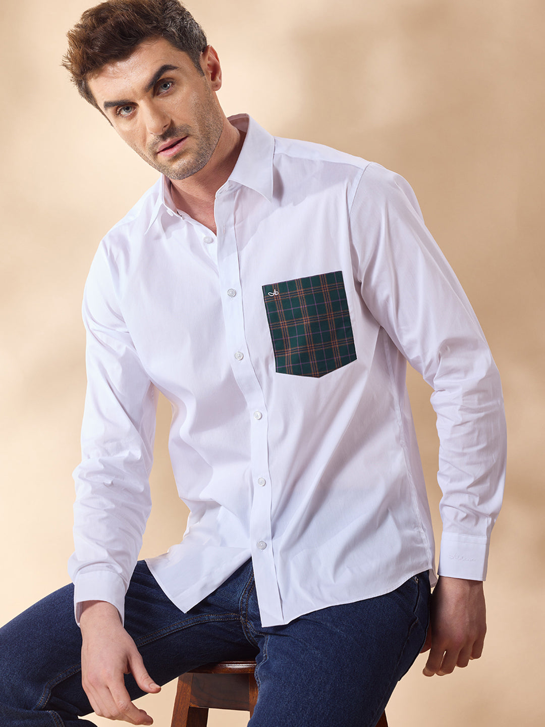 Aldeno Men White Casual Shirt (EDER)