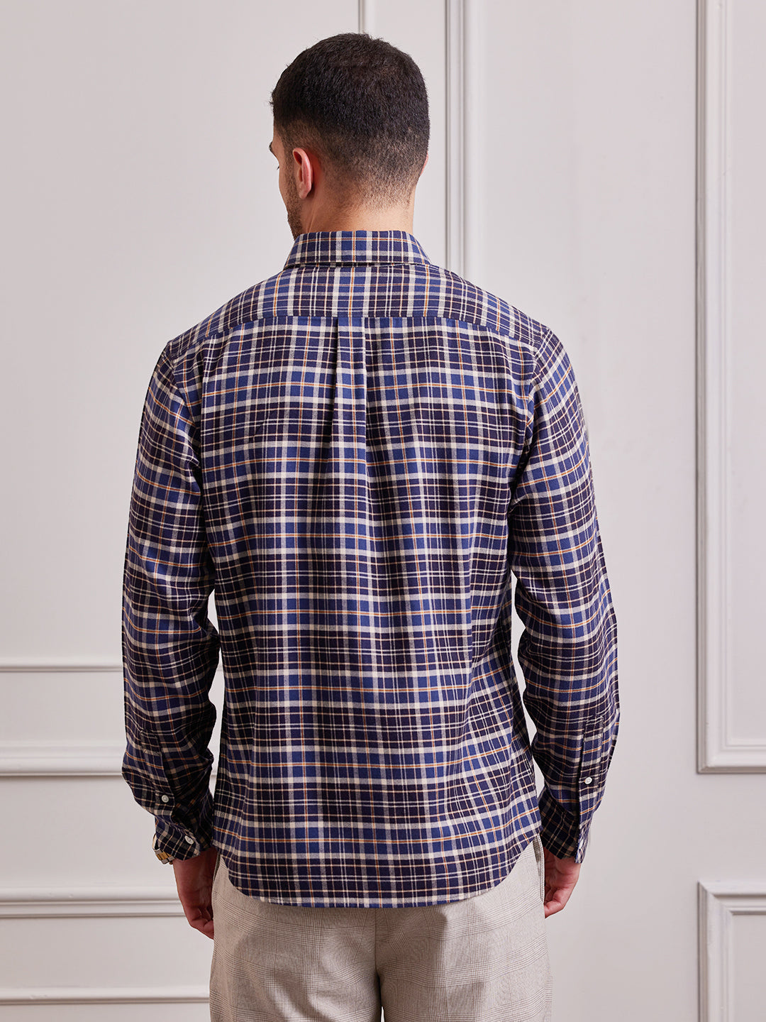 Aldeno Men Regular Fit Checks Multicolor Cotton Shirt (MADN)