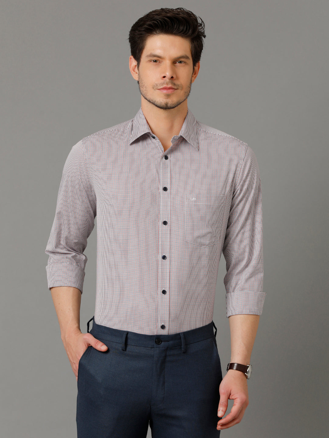 Aldeno Mens Regular Fit Other Checks Multi Casual Cotton Shirt (CAMIL)