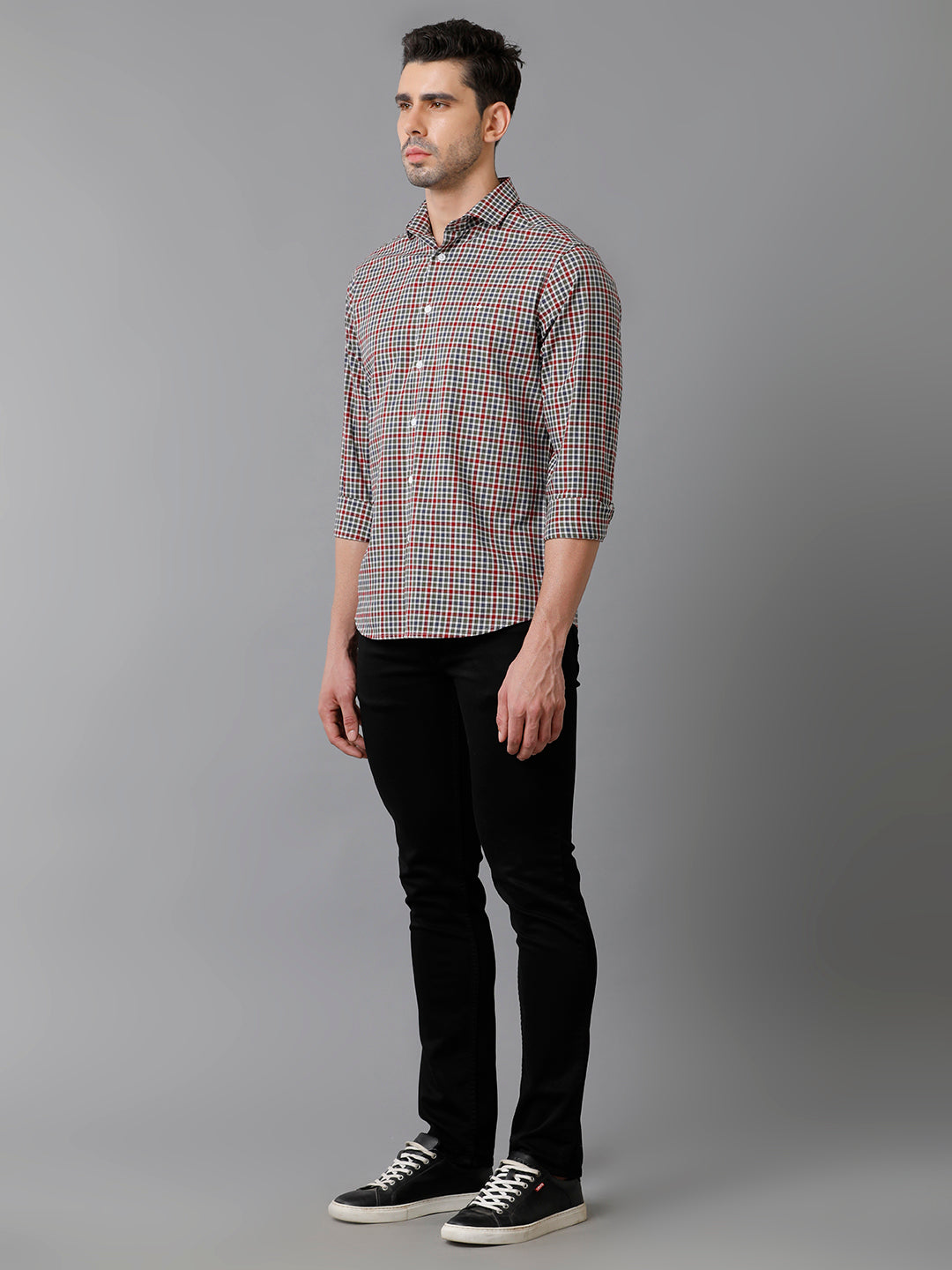 Aldeno Mens Multi Checks Casual Shirt (CLAIR)