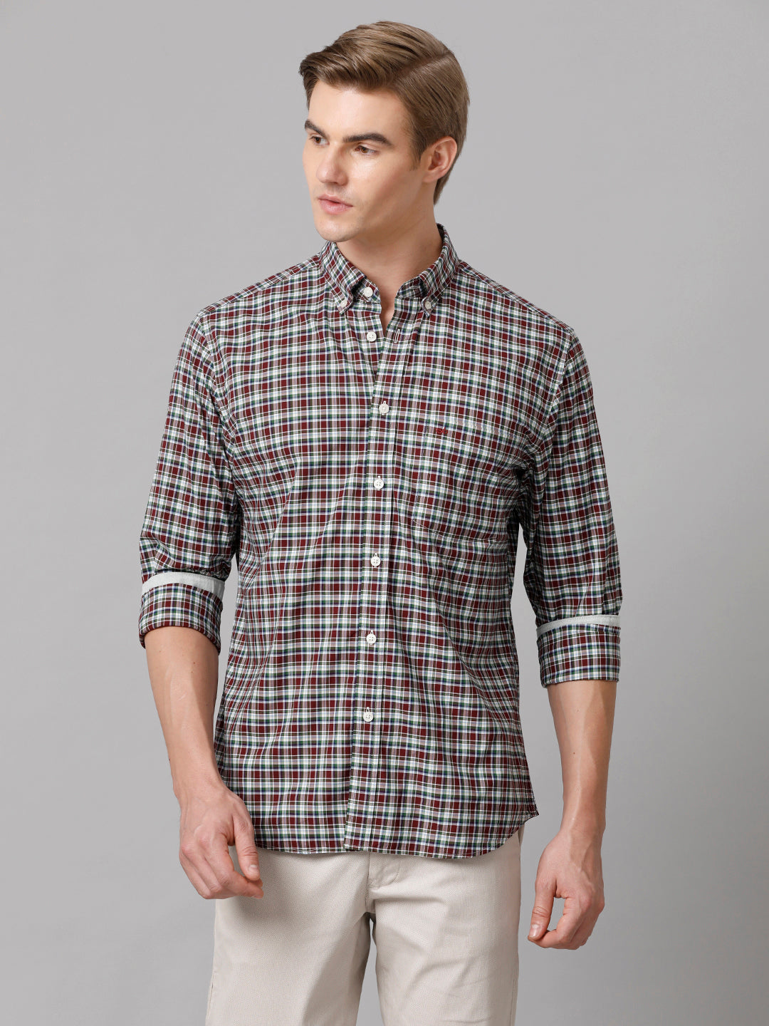 Aldeno Men Checkered Casual Multicolor Shirt (NIGAL)
