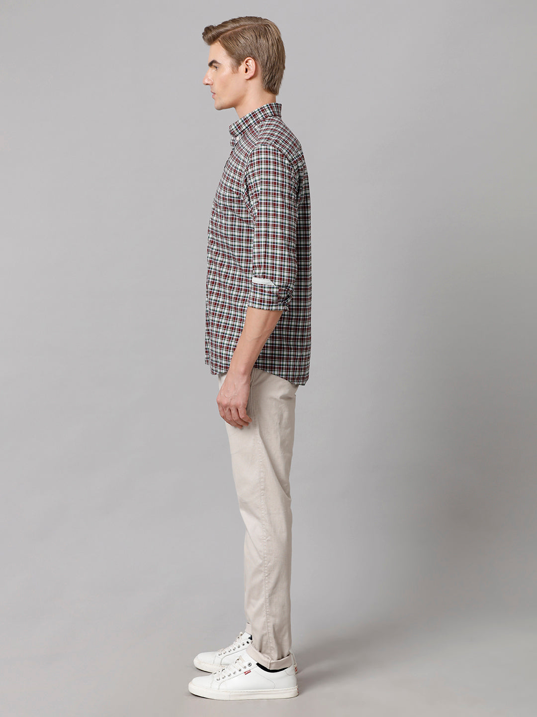 Aldeno Men Checkered Casual Multicolor Shirt (NIGAL)