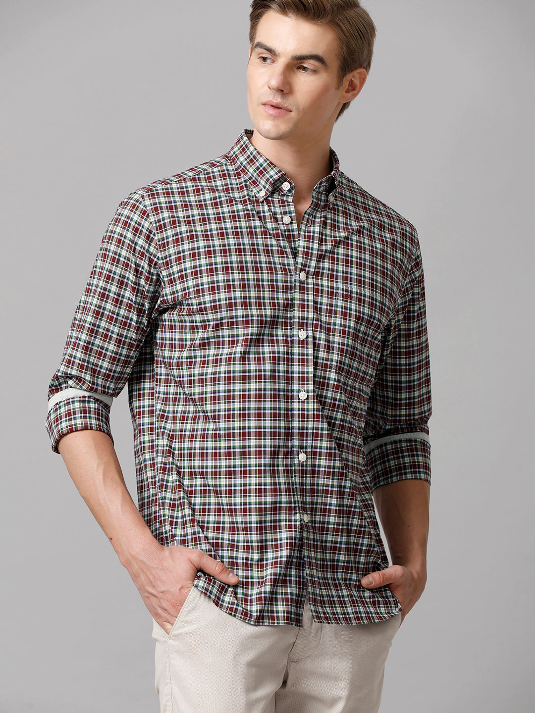 Aldeno Men Checkered Casual Multicolor Shirt (NIGAL)