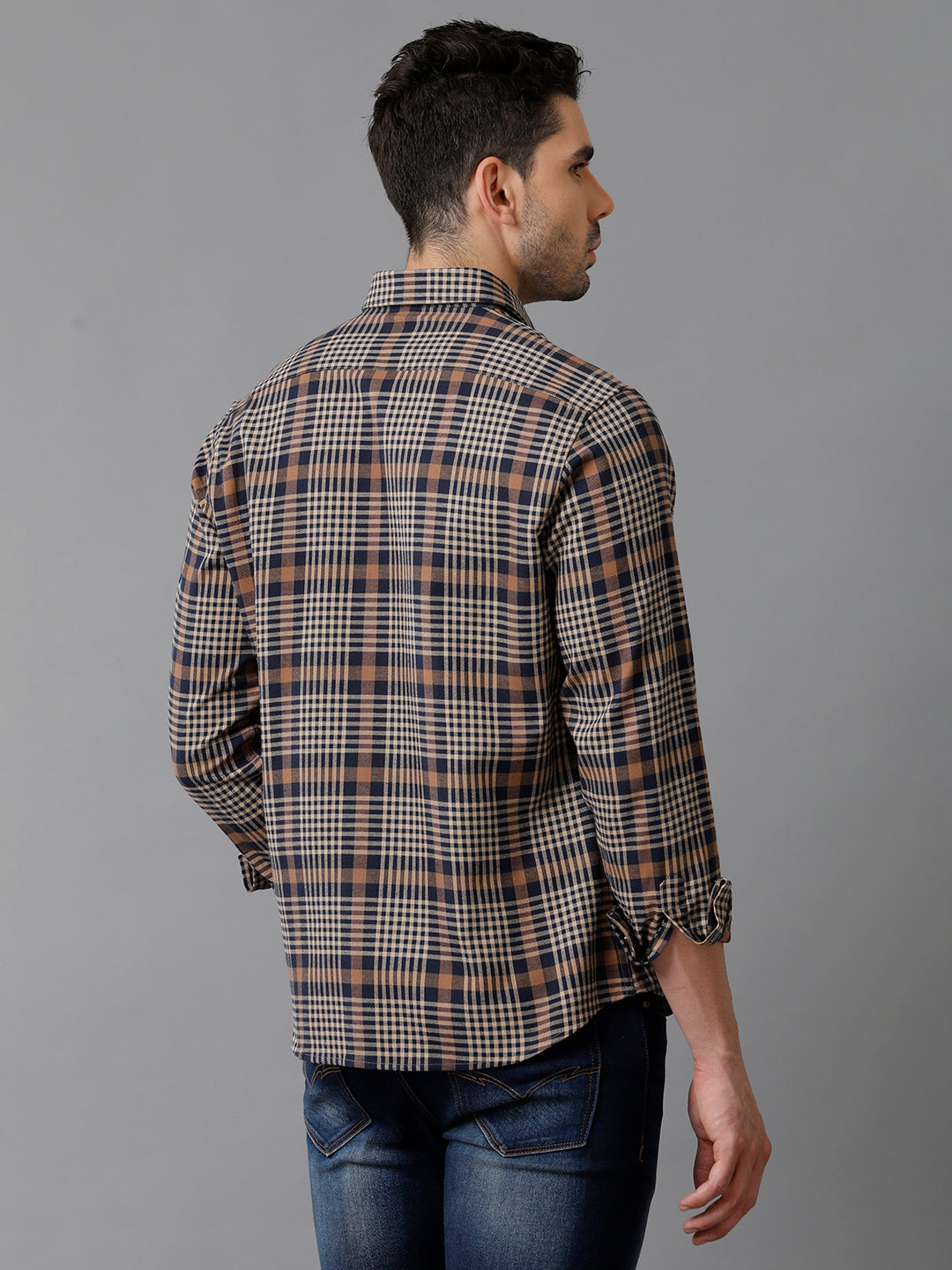 Aldeno Mens Multi Checks Casual Shirt (SAINT)
