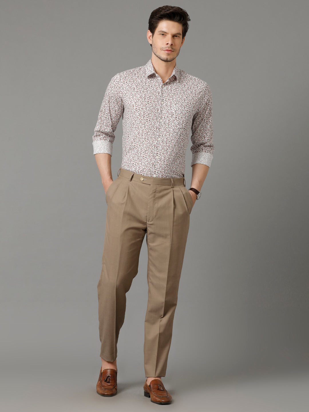 Aldeno Mens Regular Fit Floral Print Multi Casual Cotton Shirt (STIAN)