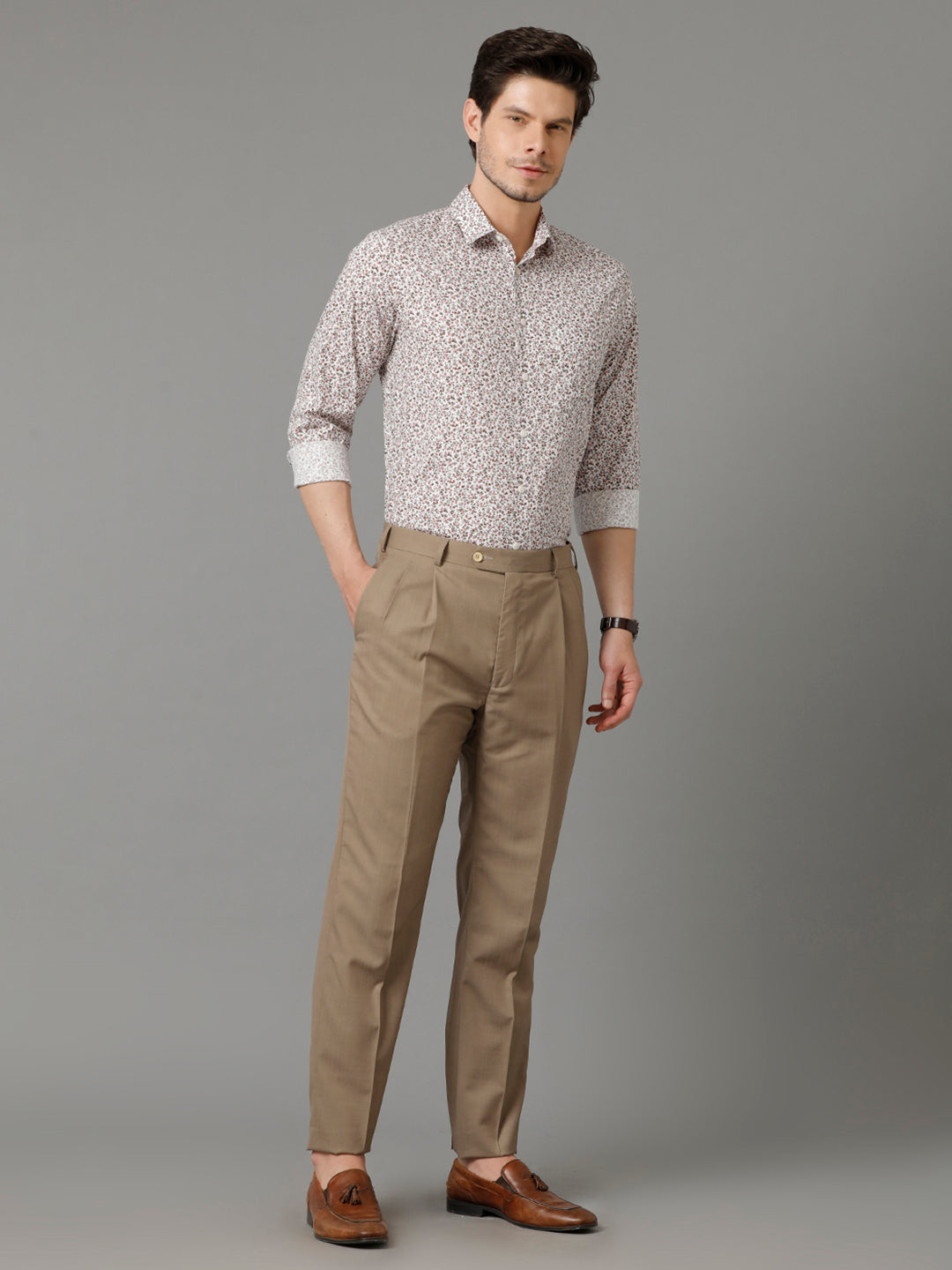 Aldeno Mens Regular Fit Floral Print Multi Casual Cotton Shirt (STIAN)