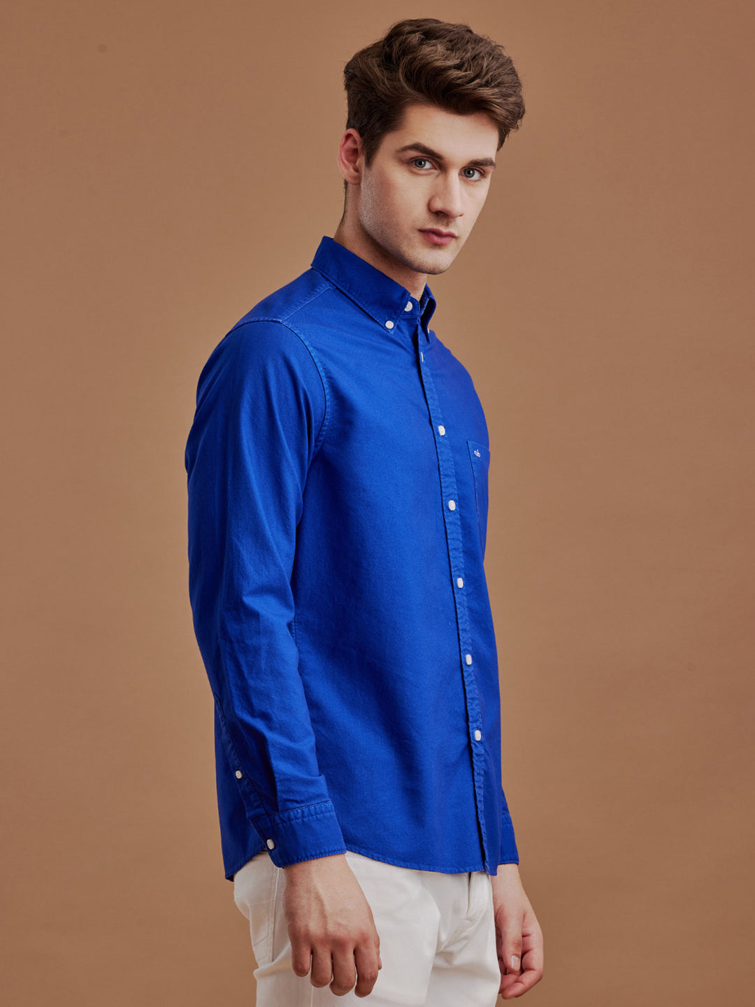 Royal blue oxford shirt on sale