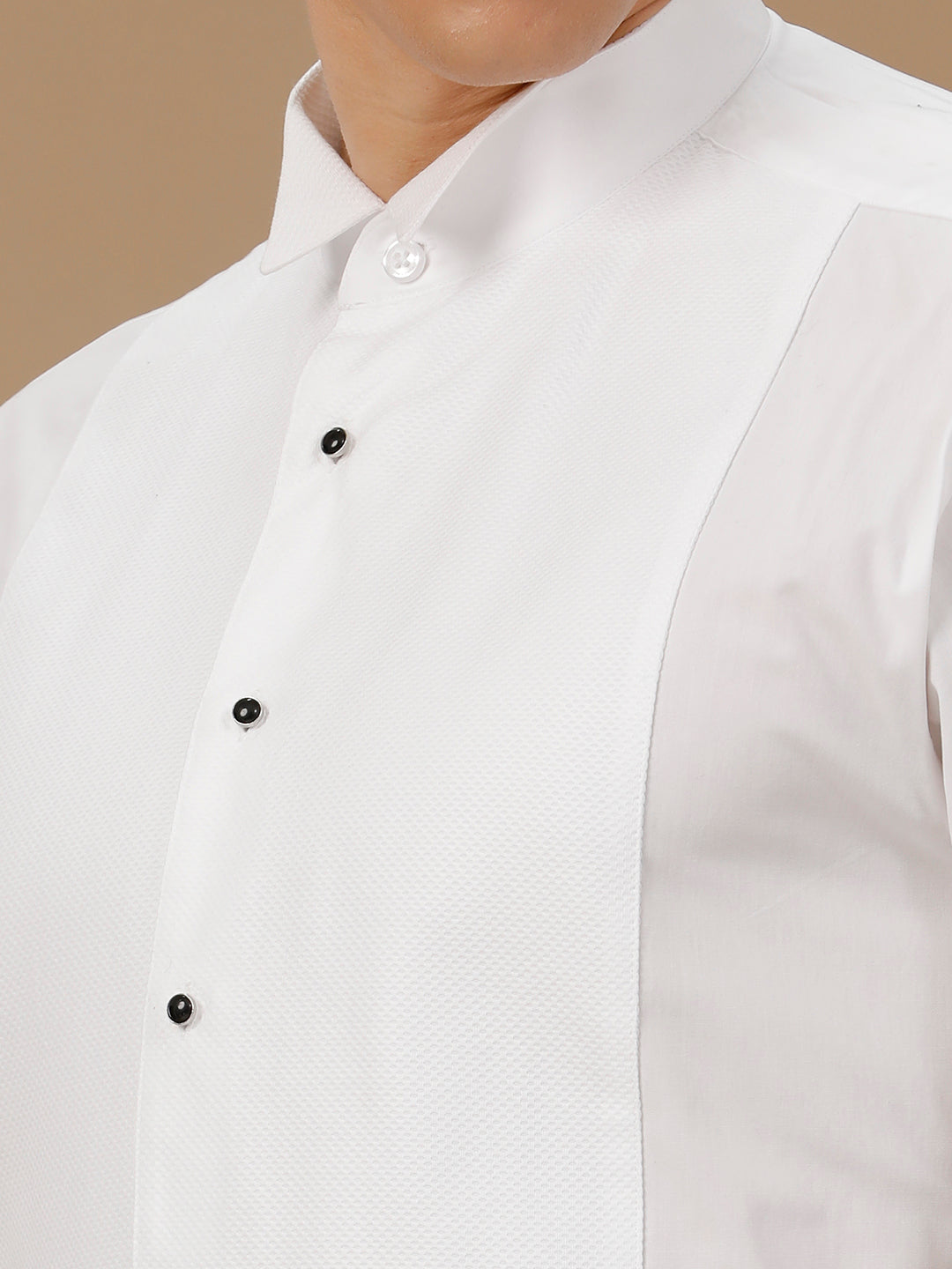 Aldeno Men Solid Formal White Shirt (WALSA)