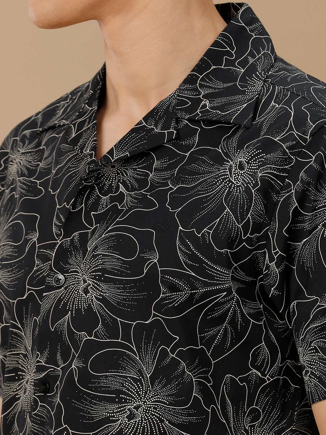 Aldeno Men Black Casual Shirt (PARTRI)