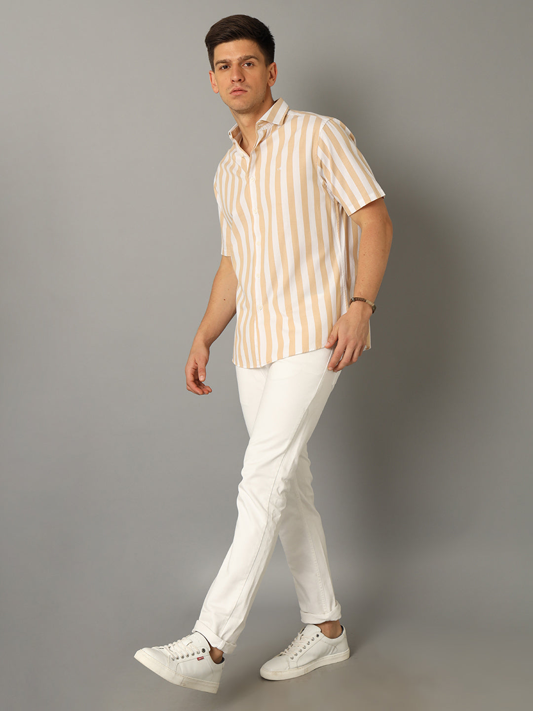 Beige Shirt, Formal Shirt Ideas With White Jeans, Casual Pant Shirt  Combination | Dress code, dress shirt, vision care, casual wear, flash  photography