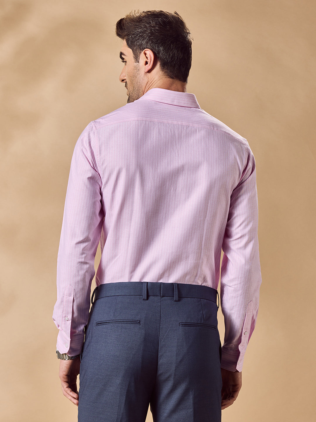 Aldeno Men Pink Formal Shirt (CIVE)