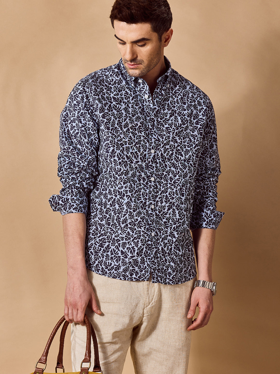 Aldeno Men Blue Casual Shirt (NELI)