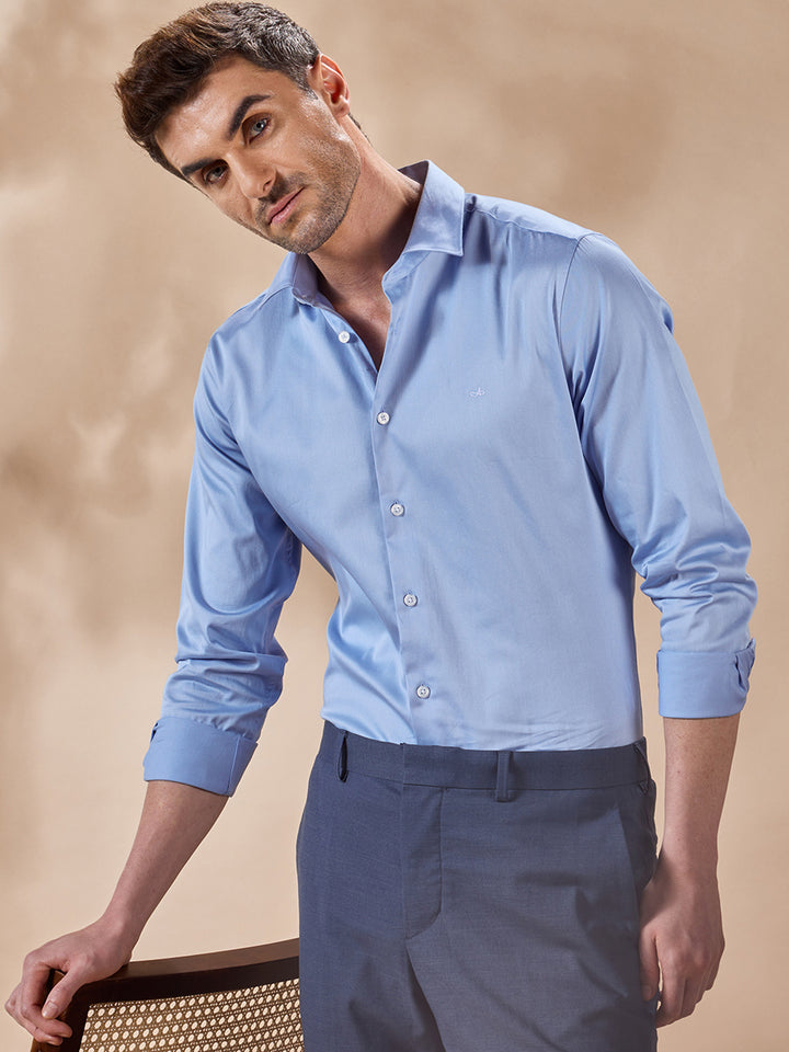 Pants Mens Light Blue Formal Shirt Style Quotient Men Sky Blue