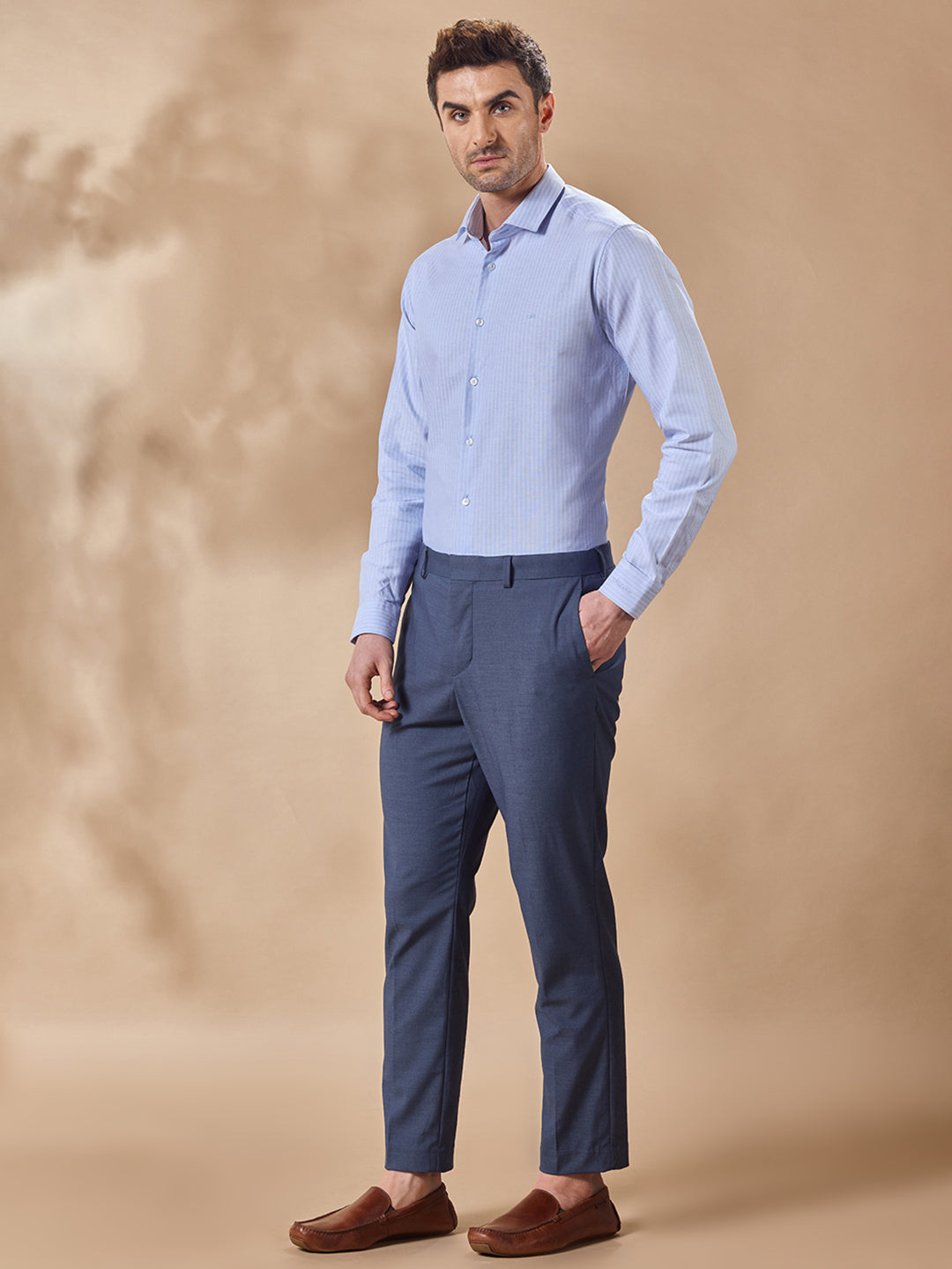 Aldeno Men Blue Formal Shirt (CIDA)