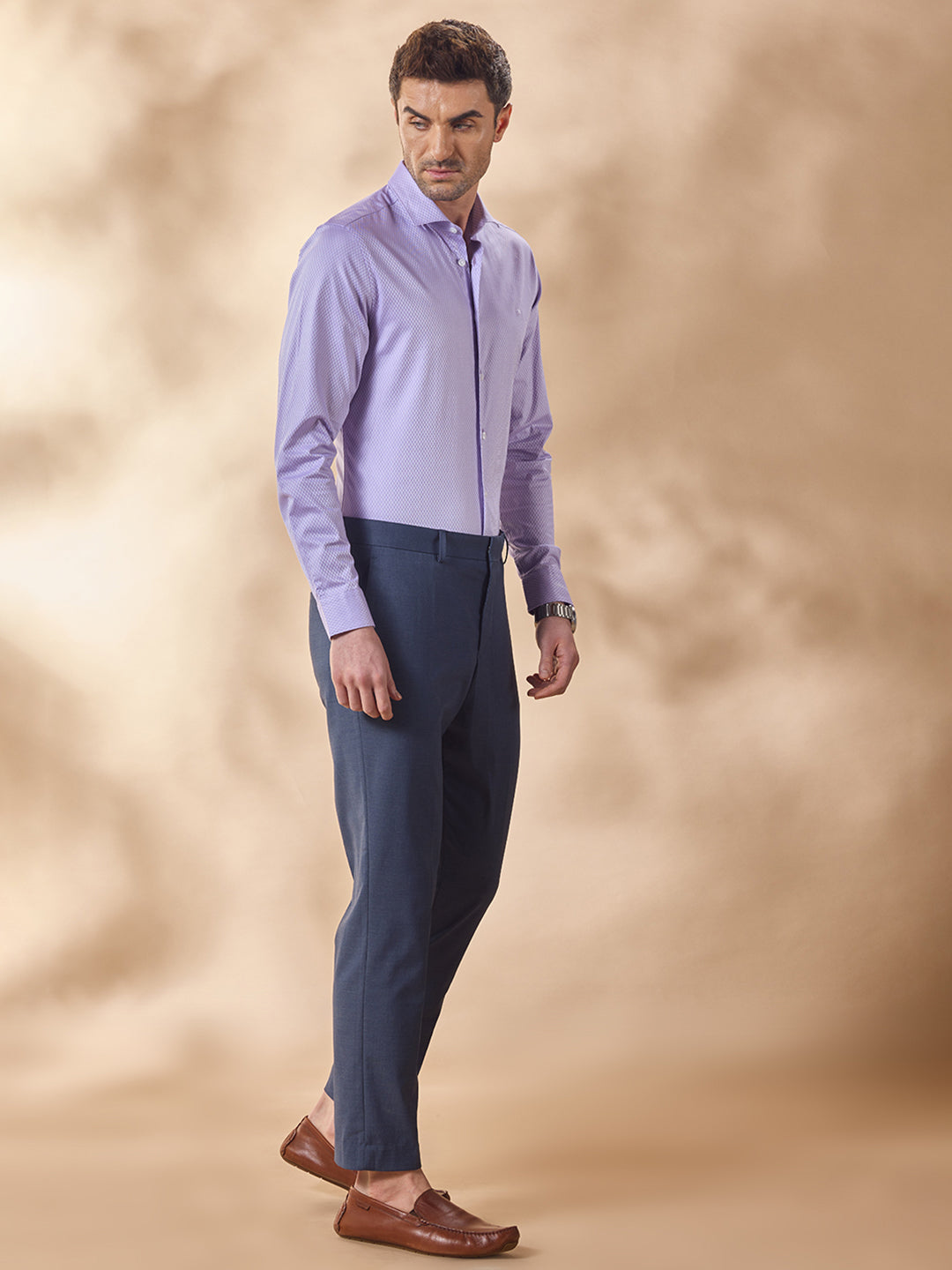 Aldeno Men Lavender Formal Shirt (CAED)