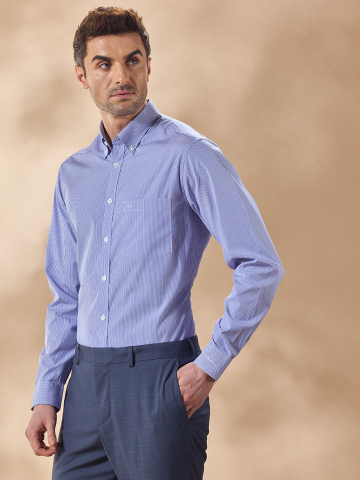 Aldeno Men Blue Casual Shirt (CABY)