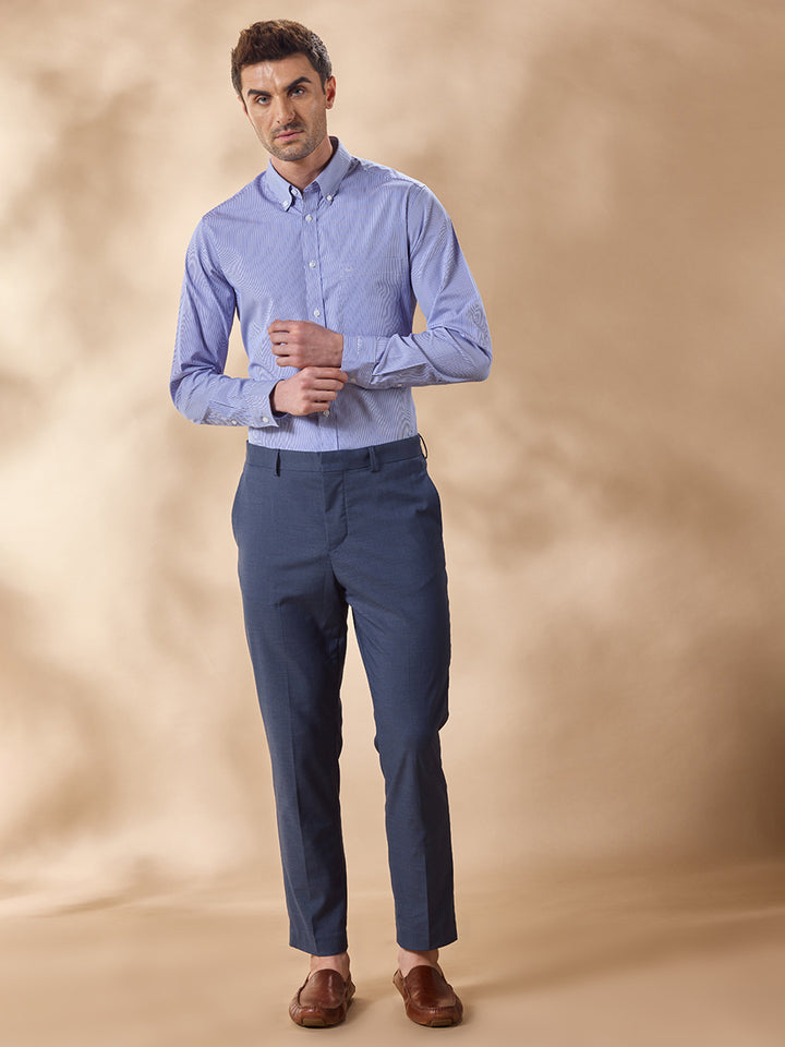 Aldeno Men Blue Casual Shirt (CABY)