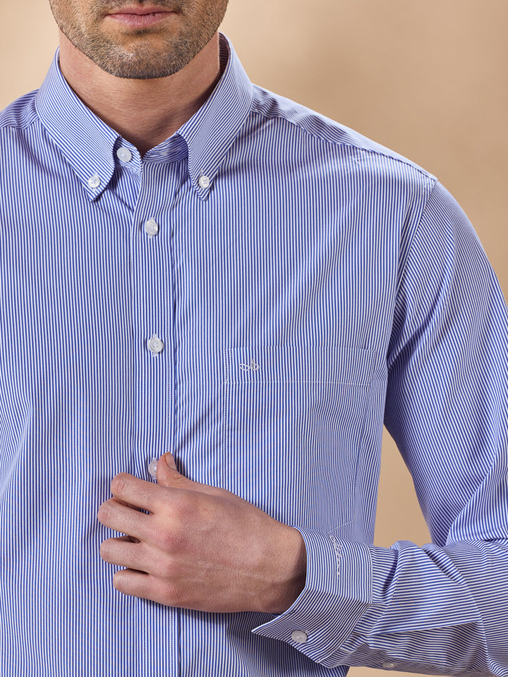 Aldeno Men Blue Casual Shirt (CABY)