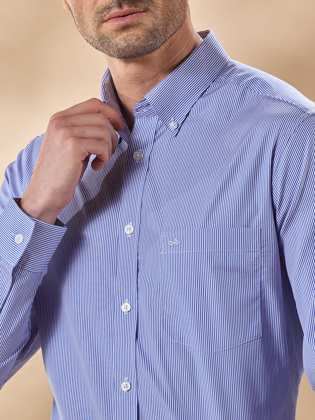 Aldeno Men Blue Casual Shirt (CABY)