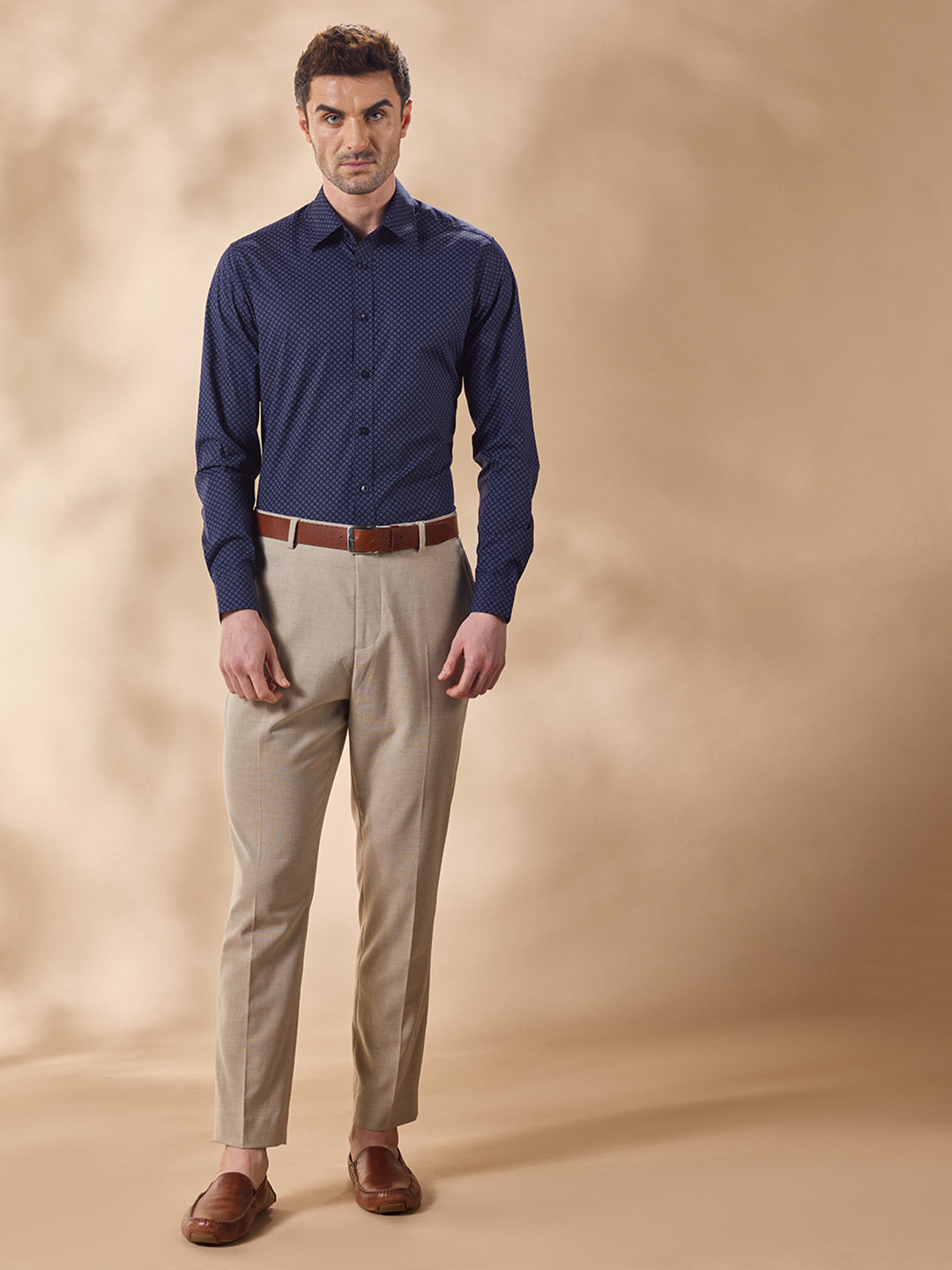 Aldeno Men Blue Formal Shirt (CUNJA)