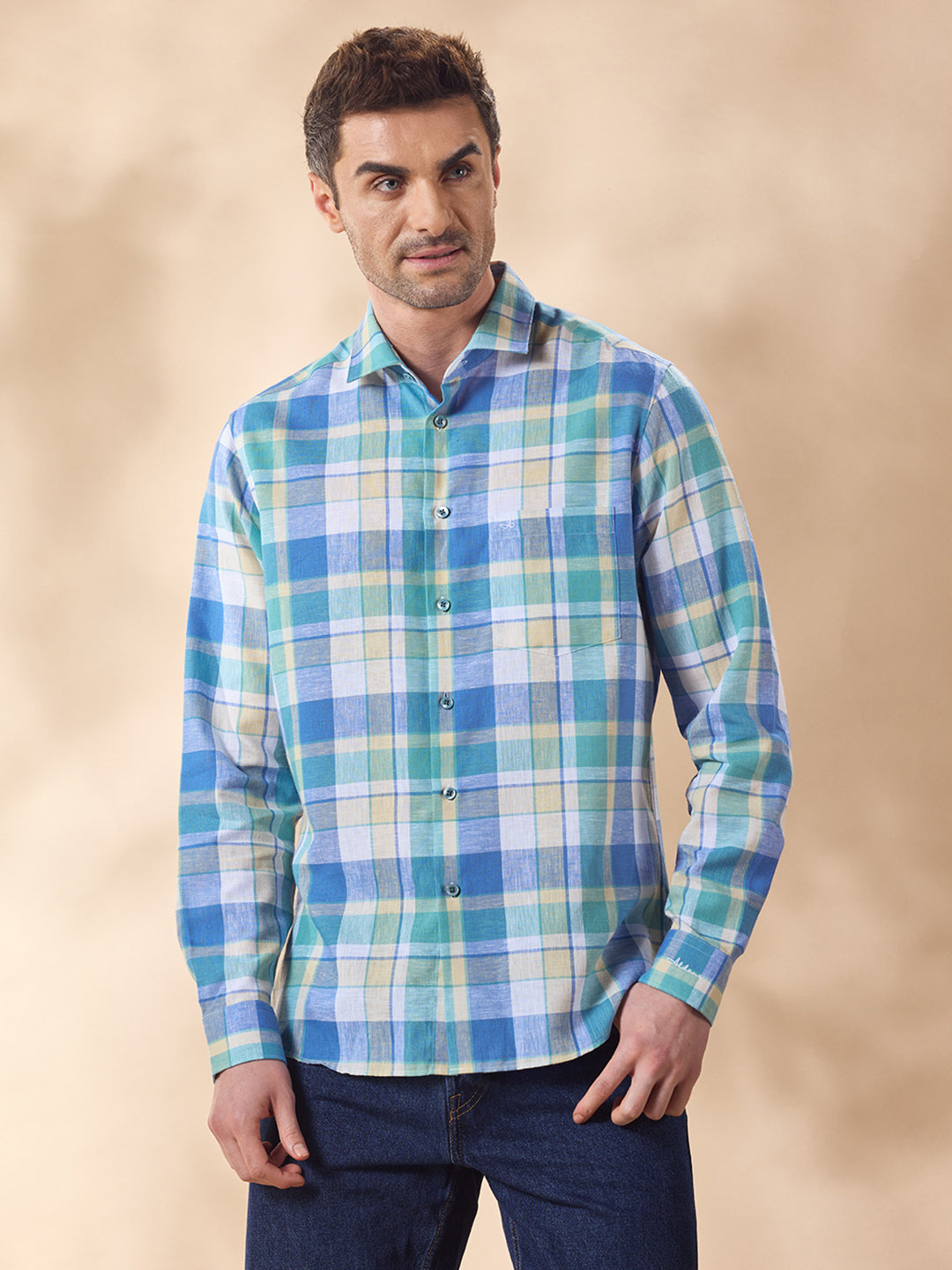 Aldeno Men Blue Casual Shirt (RITE)