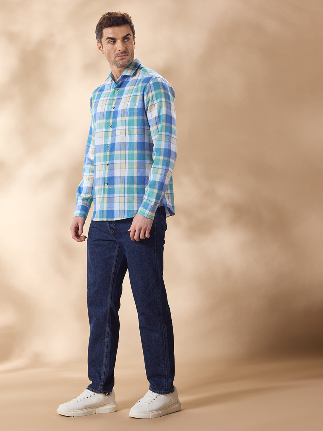 Aldeno Men Blue Casual Shirt (RITE)