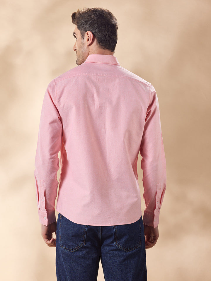 Aldeno Men Pink Casual Shirt (CYKE)