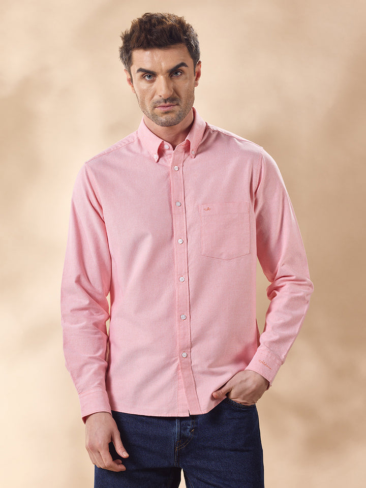 Aldeno Men Pink Casual Shirt (CYKE)