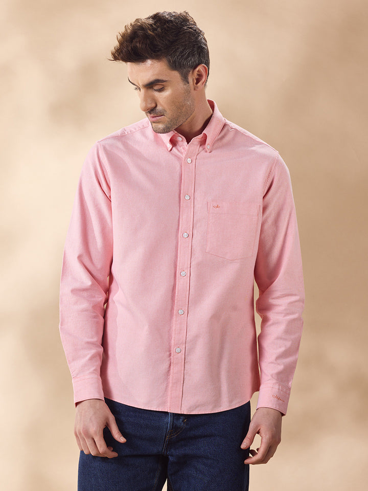 Aldeno Men Pink Casual Shirt (CYKE)