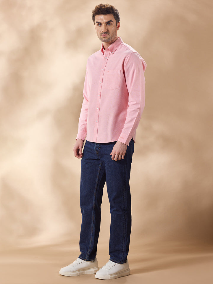 Aldeno Men Pink Casual Shirt (CYKE)