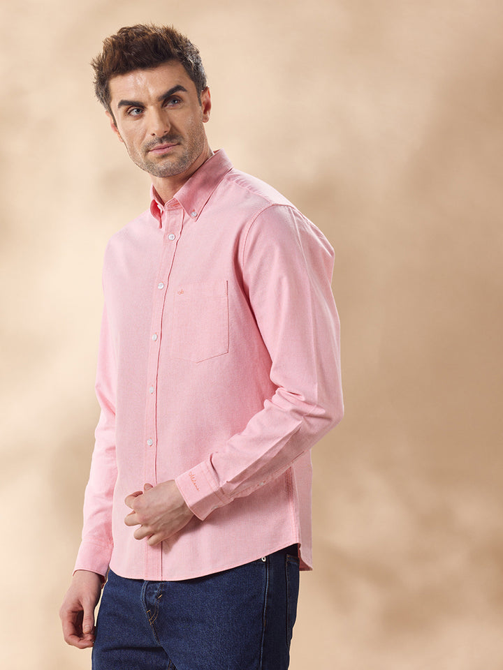 Aldeno Men Pink Casual Shirt (CYKE)