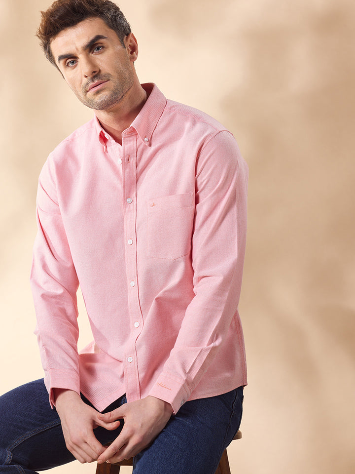 Aldeno Men Pink Casual Shirt (CYKE)