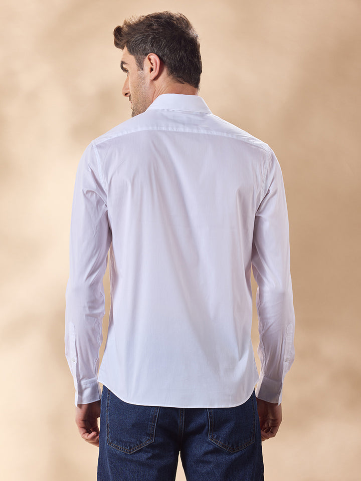Aldeno Men White Casual Shirt (EDER)