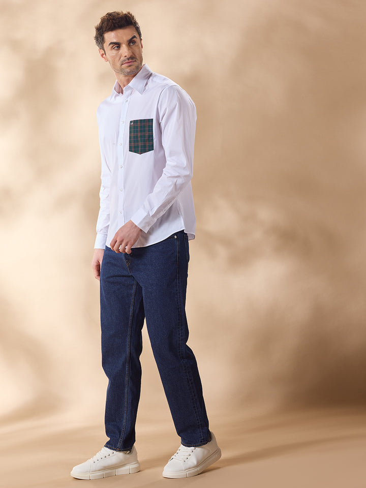 Aldeno Men White Casual Shirt (EDER)