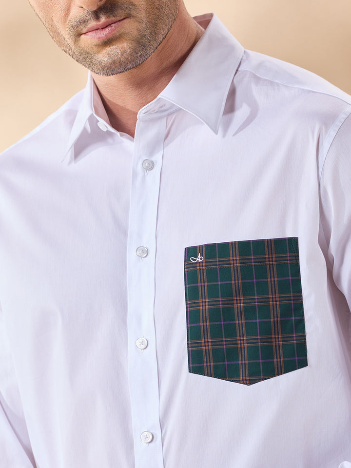 Aldeno Men White Casual Shirt (EDER)