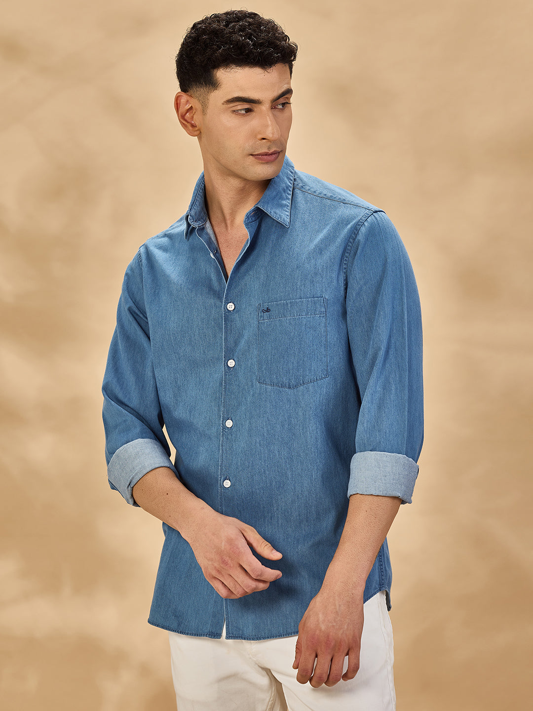 Aldeno Men Blue Casual Shirt (DOKE)