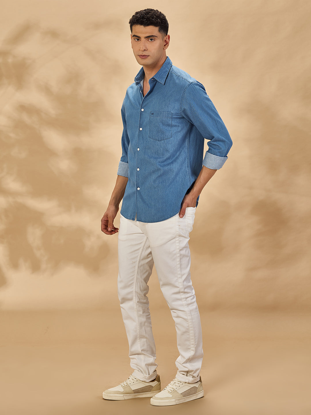 Aldeno Men Blue Casual Shirt (DOKE)