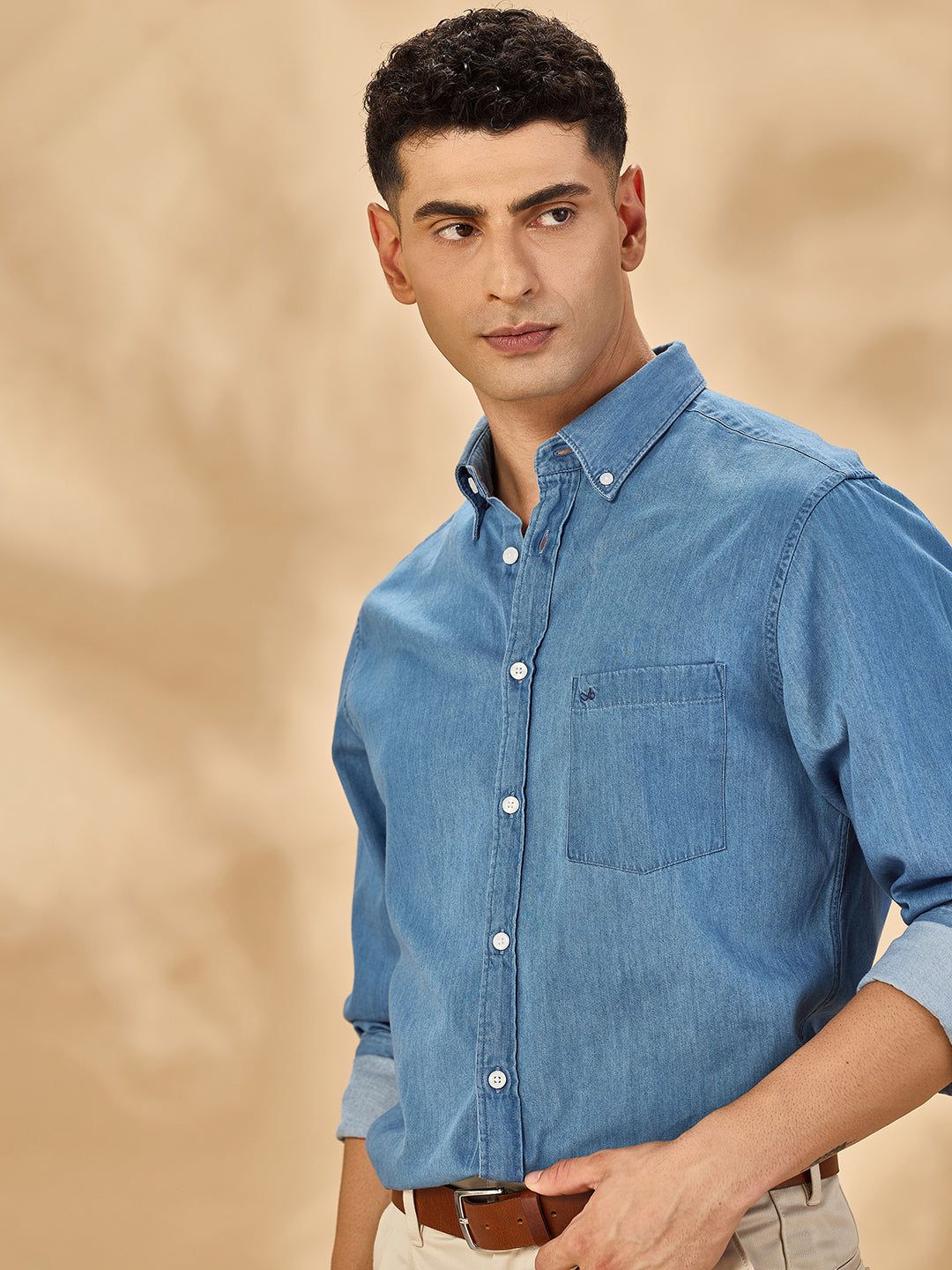 Aldeno Men Blue Casual Shirt (DACE)